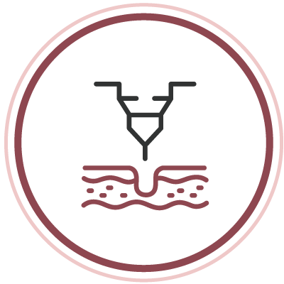 穿透深浅层皮肤 